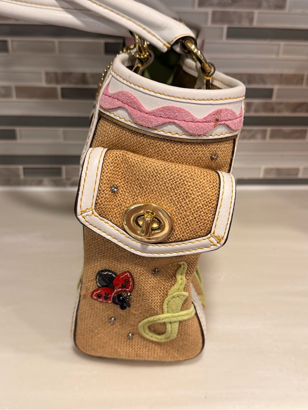 Coach 4439 Rare Vintage Limited Edition Ladybug Hampton Buckle Tote Bag - Picture 4 of 12